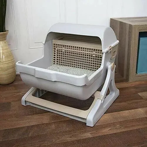 Semi-Automatic Cat Litter Box